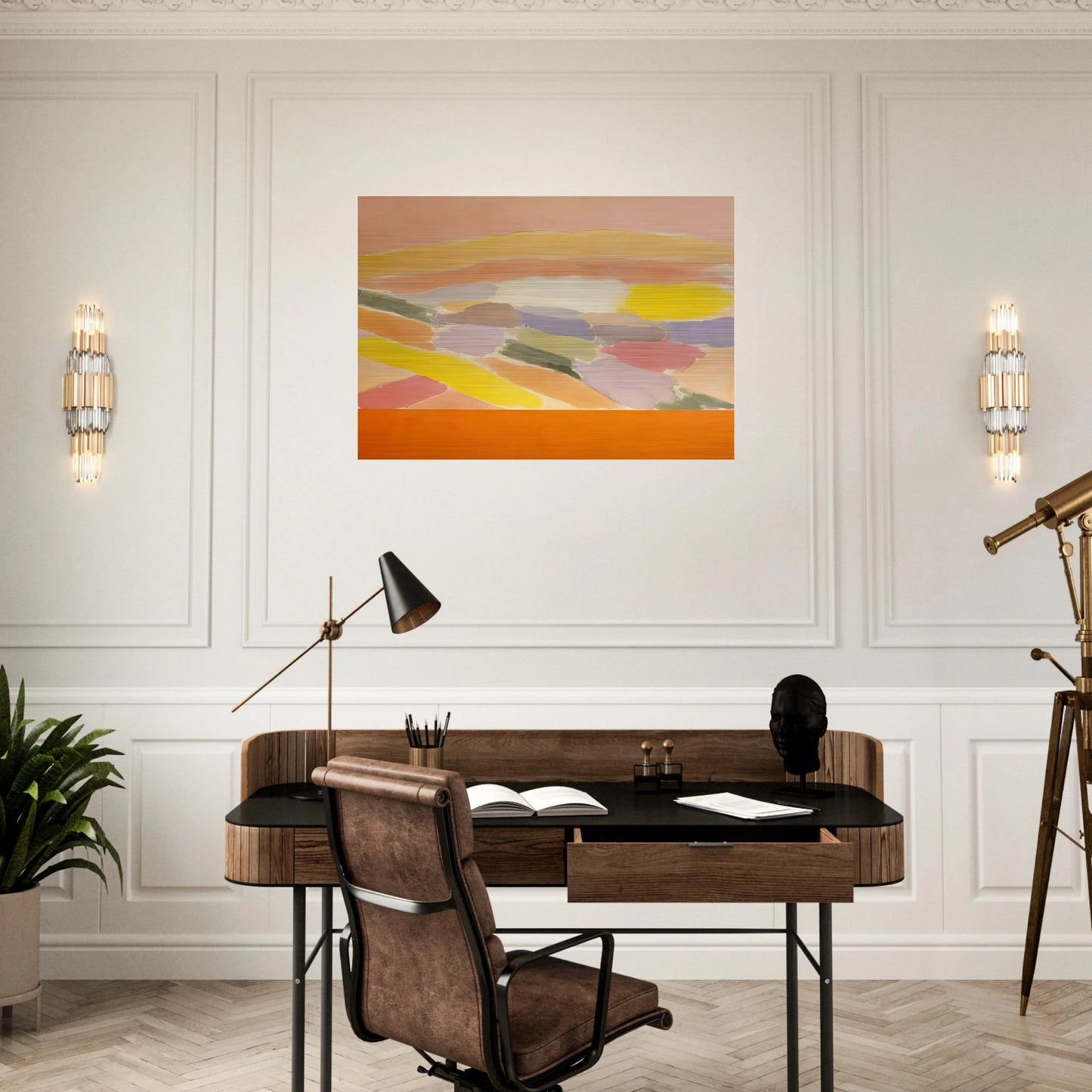 Arielle - 1978 - Ronnie Landfield Brushed Aluminum Print - 70x100 cm / 28x40 inches | Ronnie Landfield Aluminum Print | Ronnie Landfield Prints