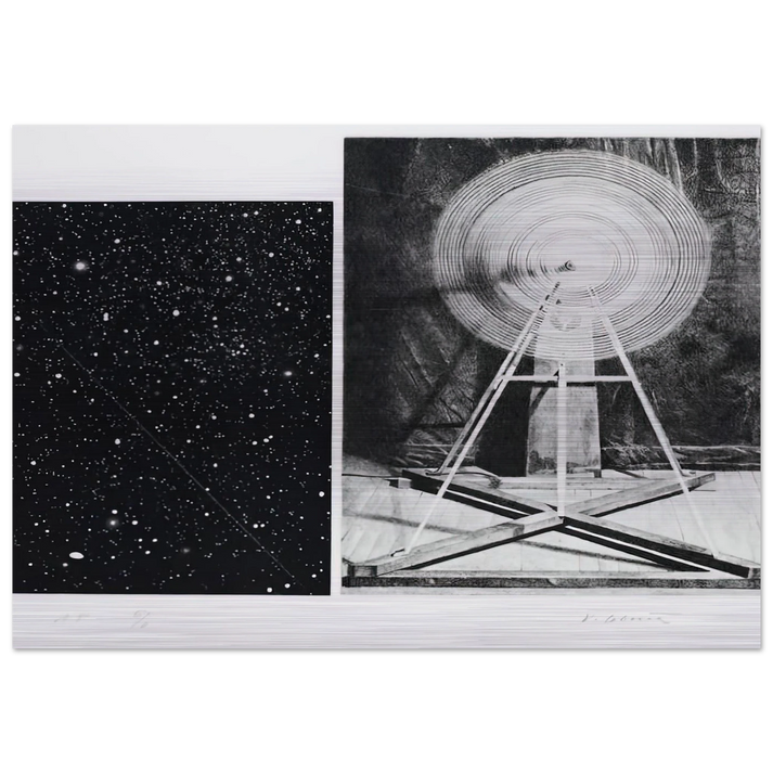 CONCENTRIC BEARINGS A 1984 - Vija Celmins Brushed Aluminum Print - 70x100 cm / 28x40 inches | Vija Celmins Aluminum Print | Vija Celmins Prints