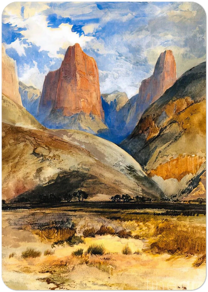 Colburns Butte South Utah By Thomas Moran Pack of 10 Post Cards | Thomas Moran Post Cards | A6 (10.5 x 14.8 cm) - 4.1 x 5.8 inches
