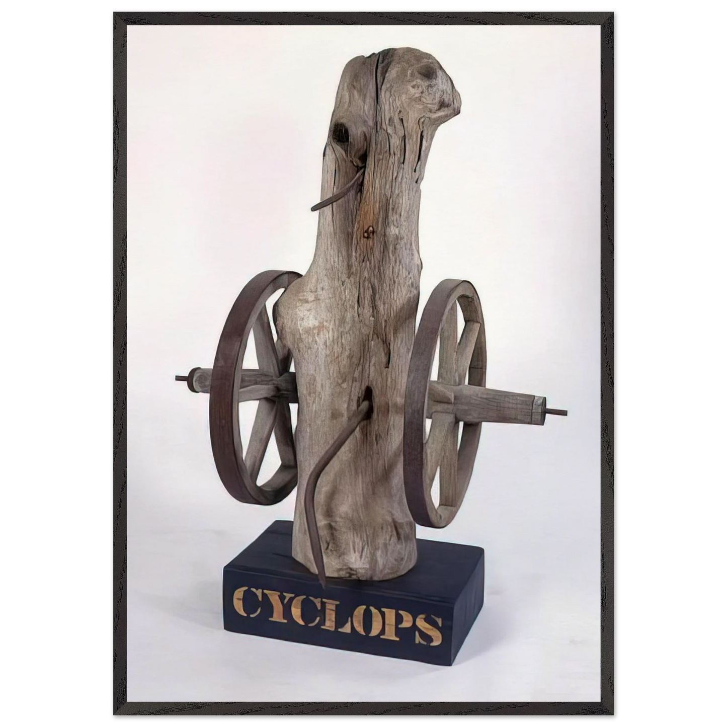 Cyclops - Robert Indiana 70x100 cm / 28x40 inches Framed Art Print – Black Wooden Frame