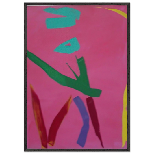 Untitled 71 - 1974 - Ray Parker 70x100 cm / 28x40 inches Framed Art Print – Black Wooden Frame