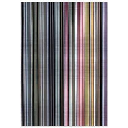 Alice Tully Hall Sampler - 1961 - Gene Davis Brushed Aluminum Print - 70x100 cm / 28x40 inches | Gene Davis Aluminum Print | Gene Davis Prints