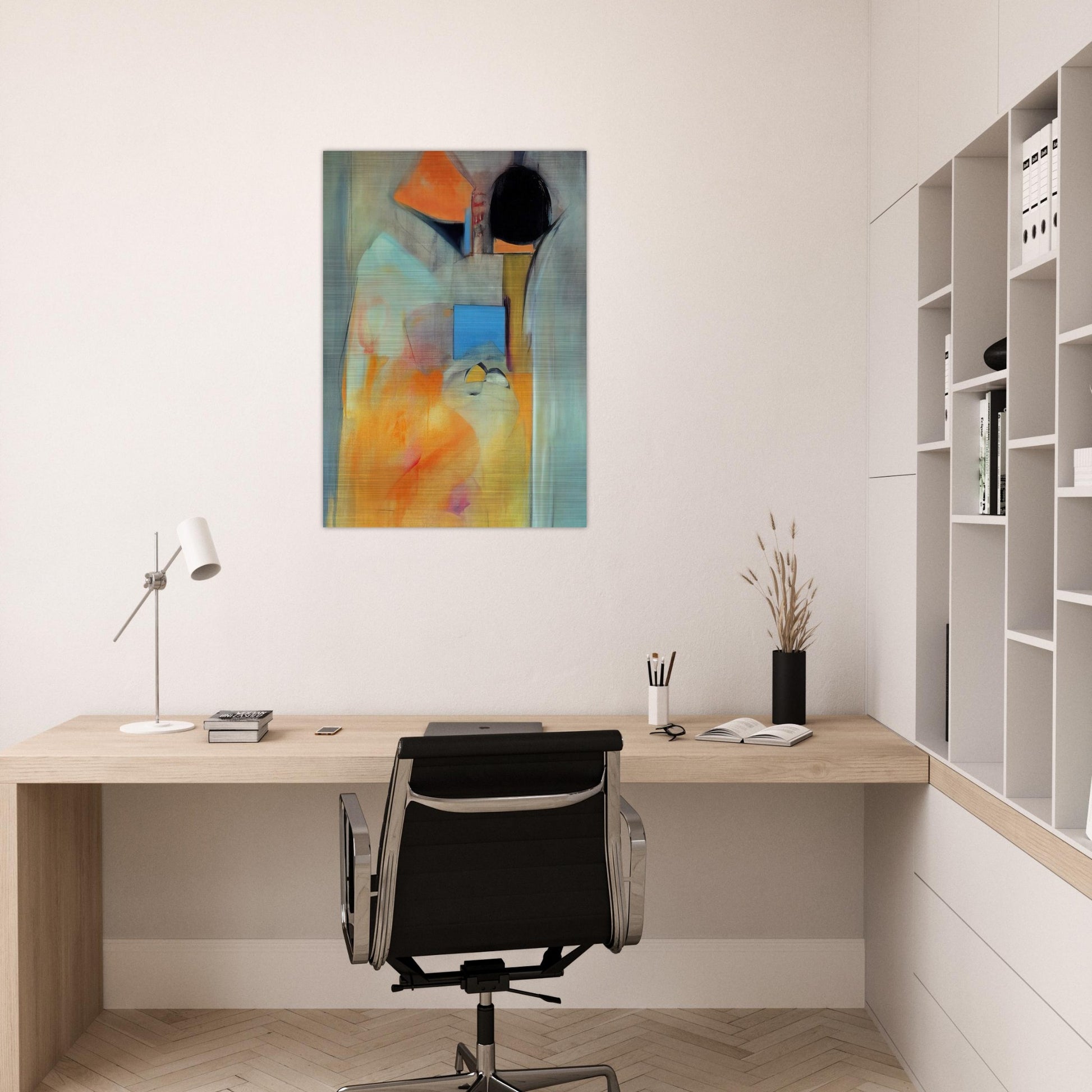 Pandora - Abstract Expressionism - Miriam Schapiro Brushed Aluminum Print - 70x100 cm / 28x40 inches | Miriam Schapiro Aluminum Print | Miriam Schapiro Prints