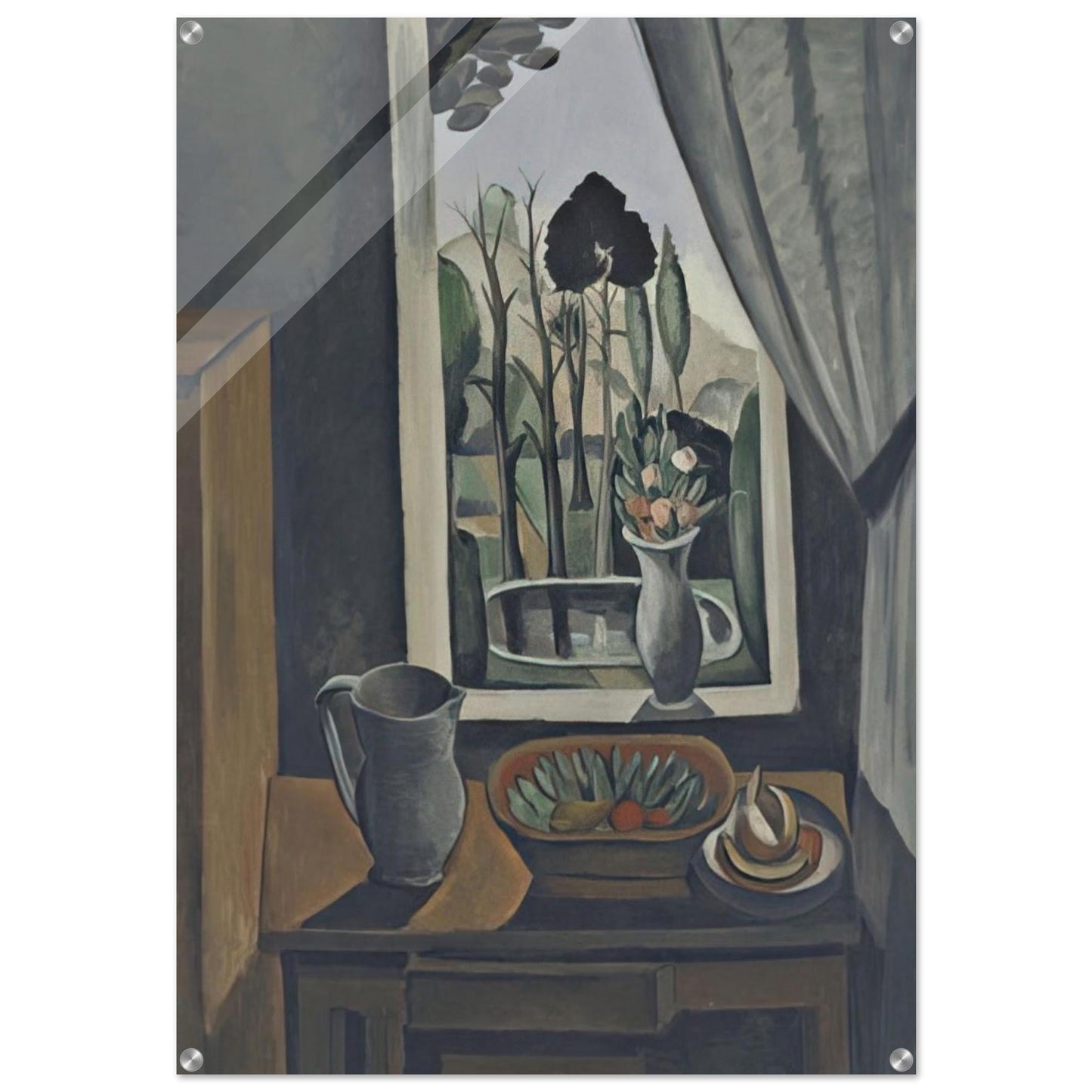 WINDOW AT VERS 1912 - Andre Derain Acrylic Print - 70x100 cm / 28x40″ inches