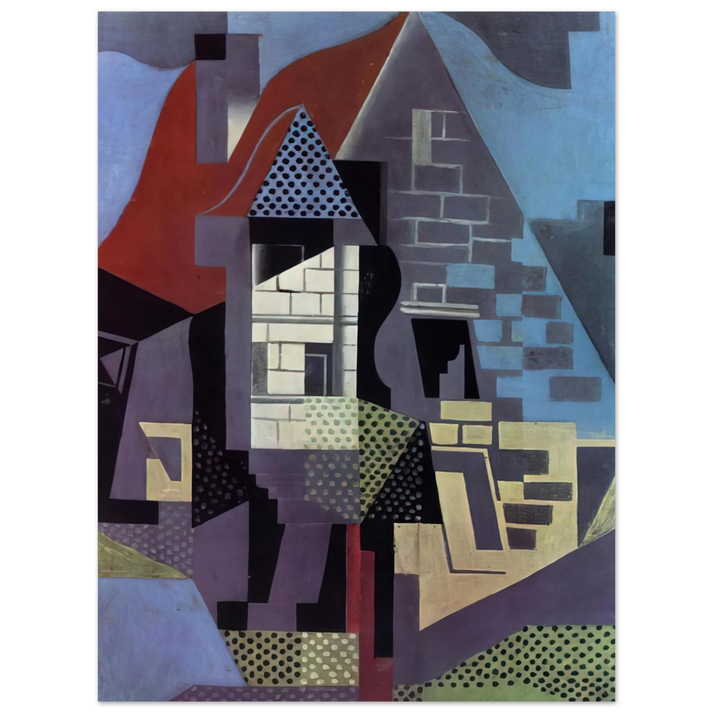 Juan Gris - LANDSCAPE AT BEAULIEU  75x100 cm / 30x40inches Fine Art Poster