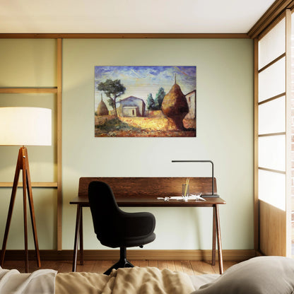 PAGLIAI 1929 - Carlo Carra Brushed Aluminum Print - 70x100 cm / 28x40 inches | Carlo Carra Aluminum Print | Carlo Carra Prints