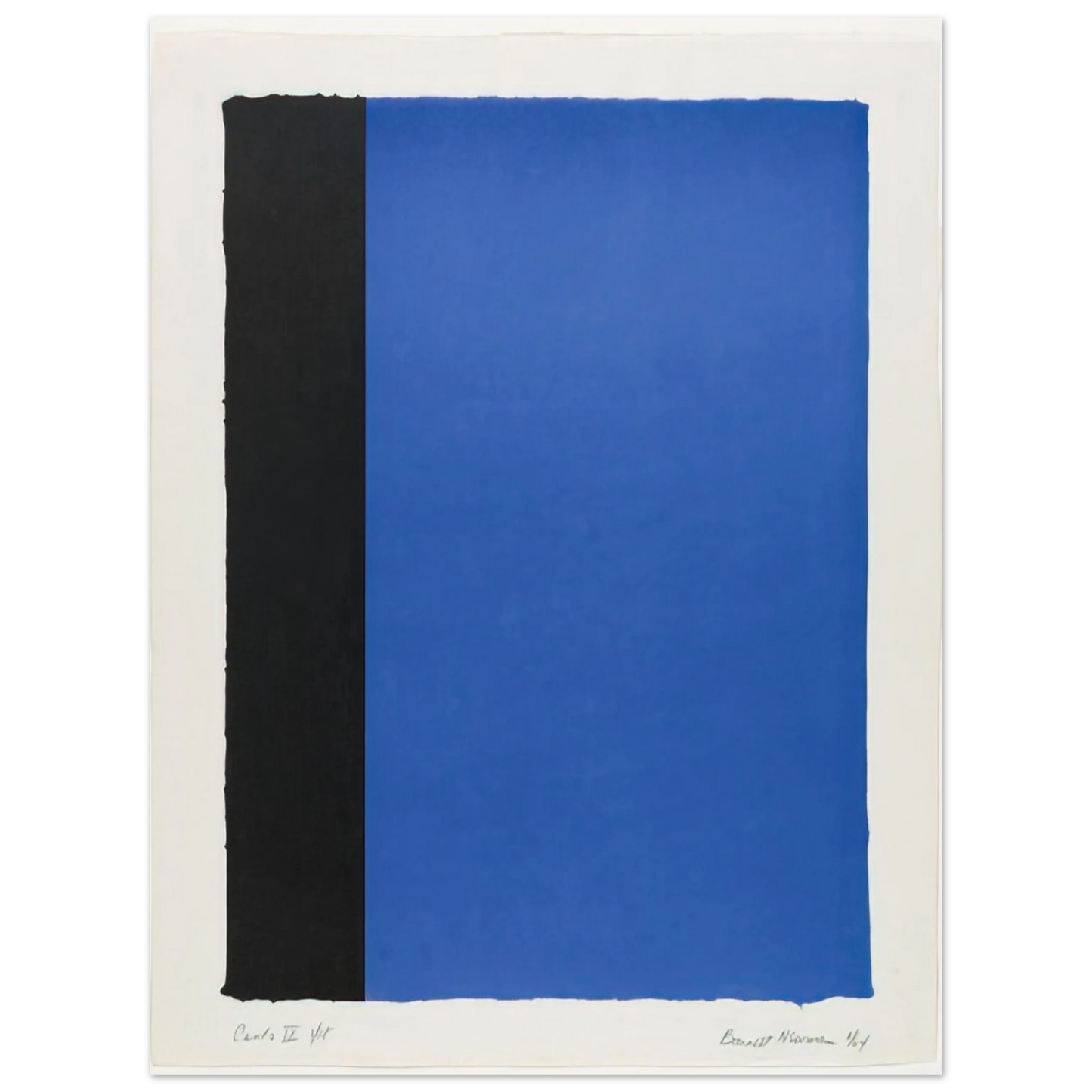Barnett Newman - Canto IX  75x100 cm / 30x40inches Fine Art Poster