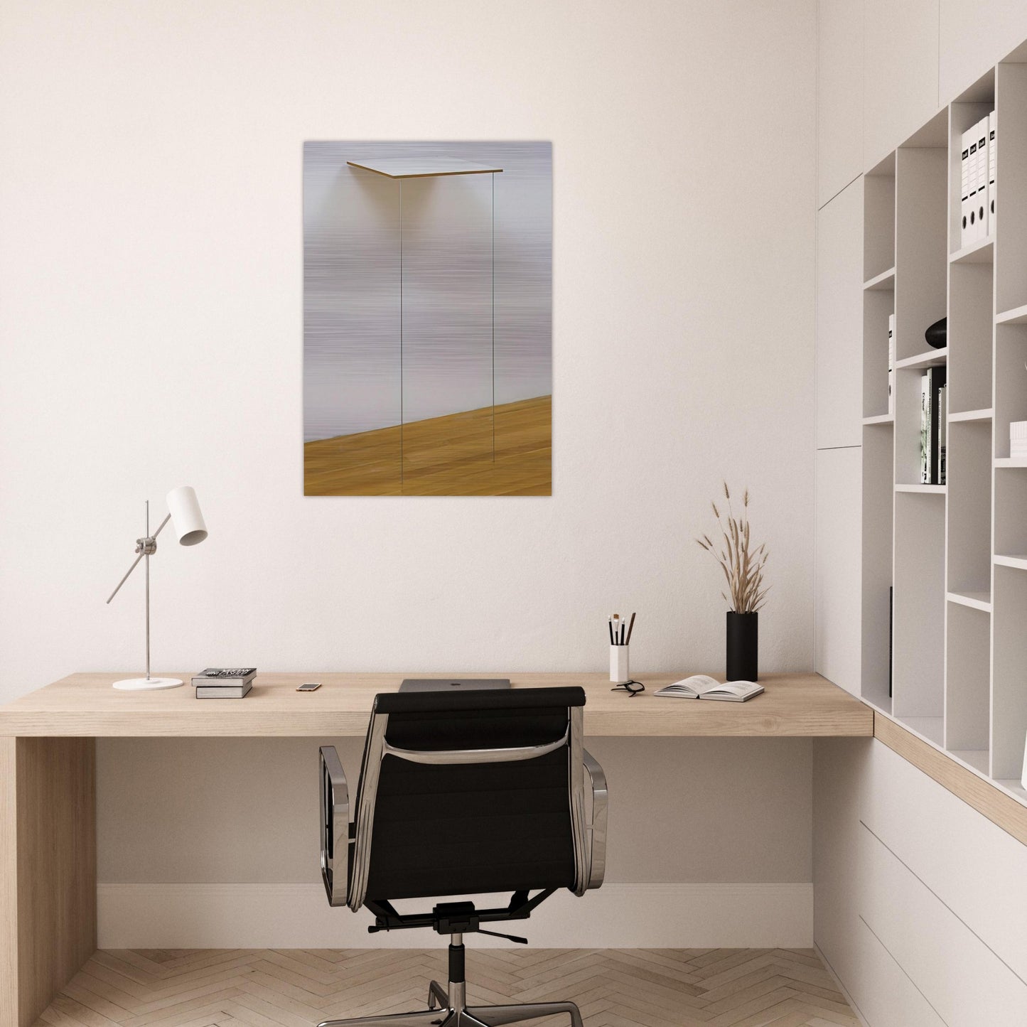 Pace - Robert Ryman Brushed Aluminum Print - 70x100 cm / 28x40 inches | Robert Ryman Aluminum Print | Robert Ryman Prints