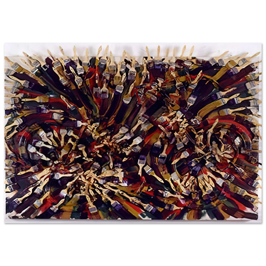 Untitled - 1995 - Arman Brushed Aluminum Print - 70x100 cm / 28x40 inches | Arman Aluminum Print | Arman Prints