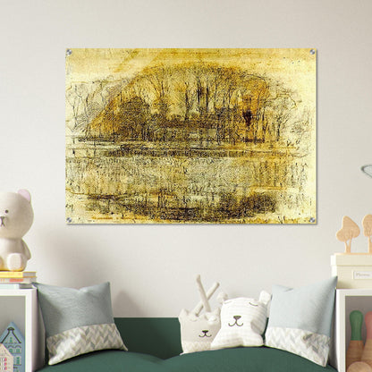 Geinrust Farm, Compositional Study - Piet Mondrian Acrylic Print - 70x100 cm / 28x40″ inches | Piet Mondrian Wall Art | Piet Mondrian Prints