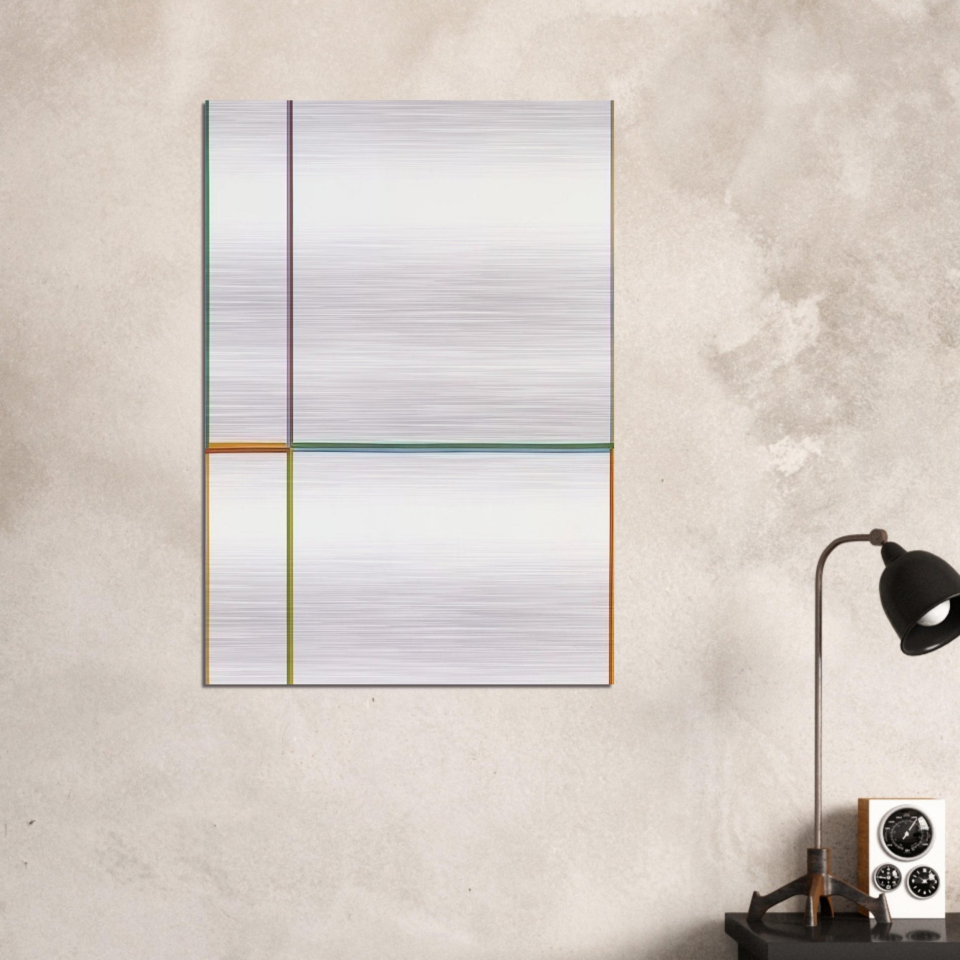Doppelfarben in the cross 1-2-3-4 - 1968 - Max Bill Brushed Aluminum Print - 70x100 cm / 28x40 inches | Max Bill Aluminum Print | Max Bill Prints
