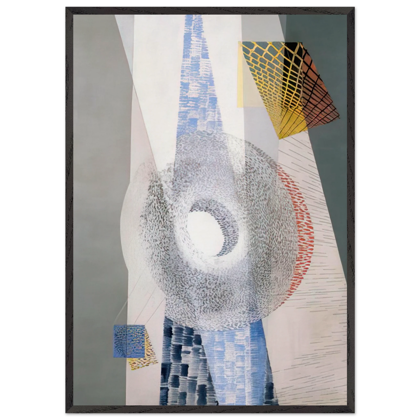 L  CH - Laszlo Moholy-Nagy 70x100 cm / 28x40 inches Framed Art Print – Black Wooden Frame