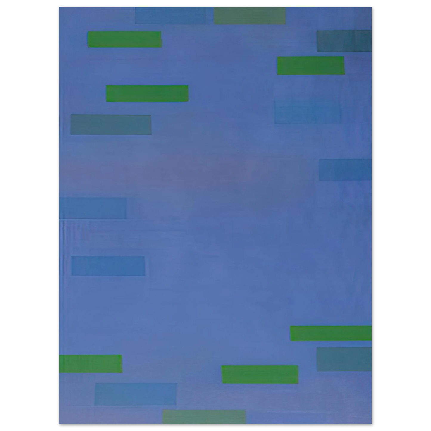 Ad Reinhardt - Abstract Painting, Blue - 1952  75x100 cm / 30x40inches Fine Art Poster