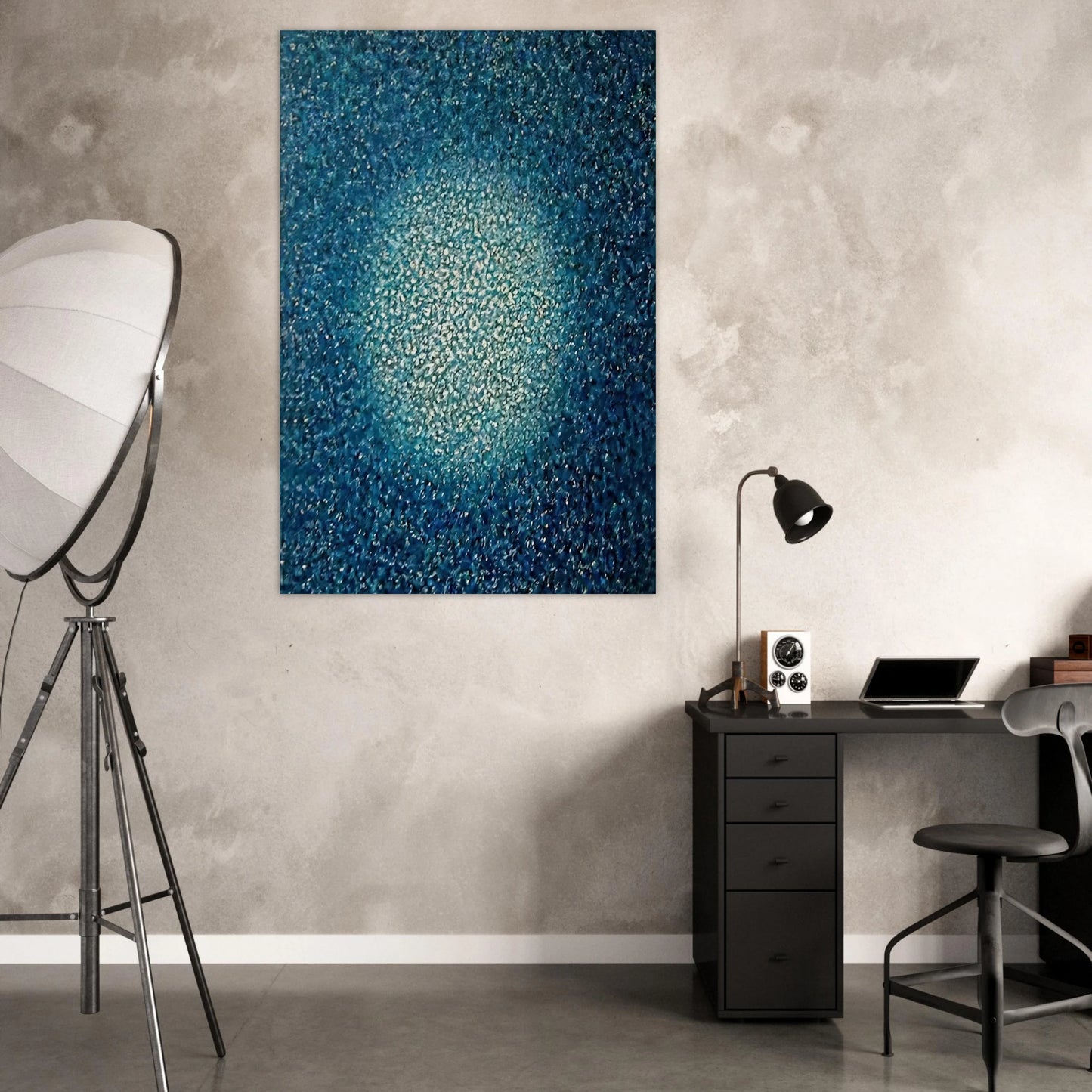 Blue Prescence - 1970 - Richard Pousette-Dart Art Prints - 100x150 cm / 40x60″ inches | Richard Pousette-Dart Poster | Richard Pousette-Dart Prints
