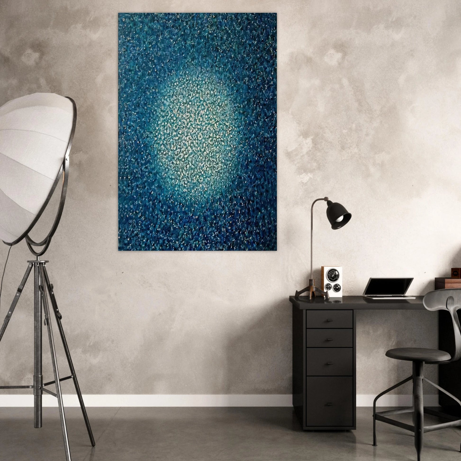 Blue Prescence - 1970 - Richard Pousette-Dart Art Prints - 100x150 cm / 40x60″ inches | Richard Pousette-Dart Poster | Richard Pousette-Dart Prints