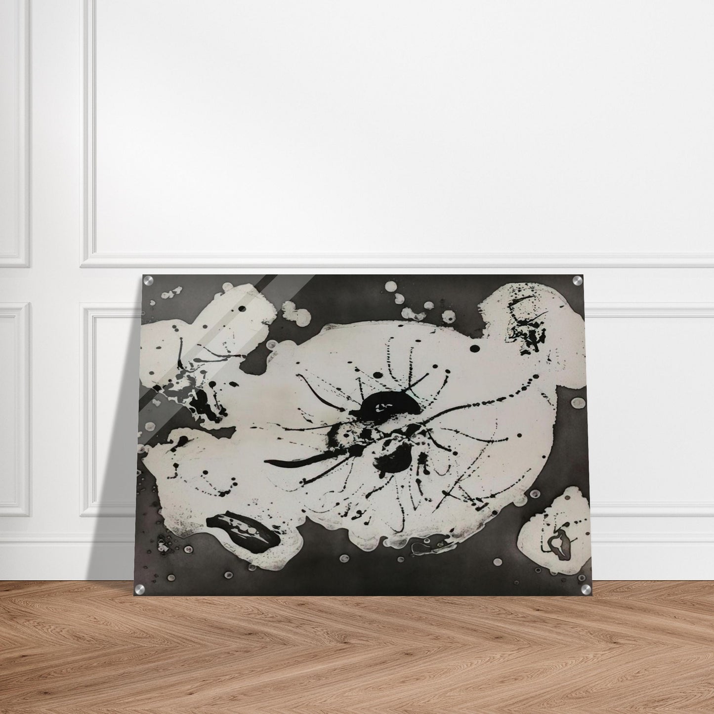 Black Smudge - Sam Francis Acrylic Print - 70x100 cm / 28x40″ inches | Sam Francis Wall Art | Sam Francis Prints