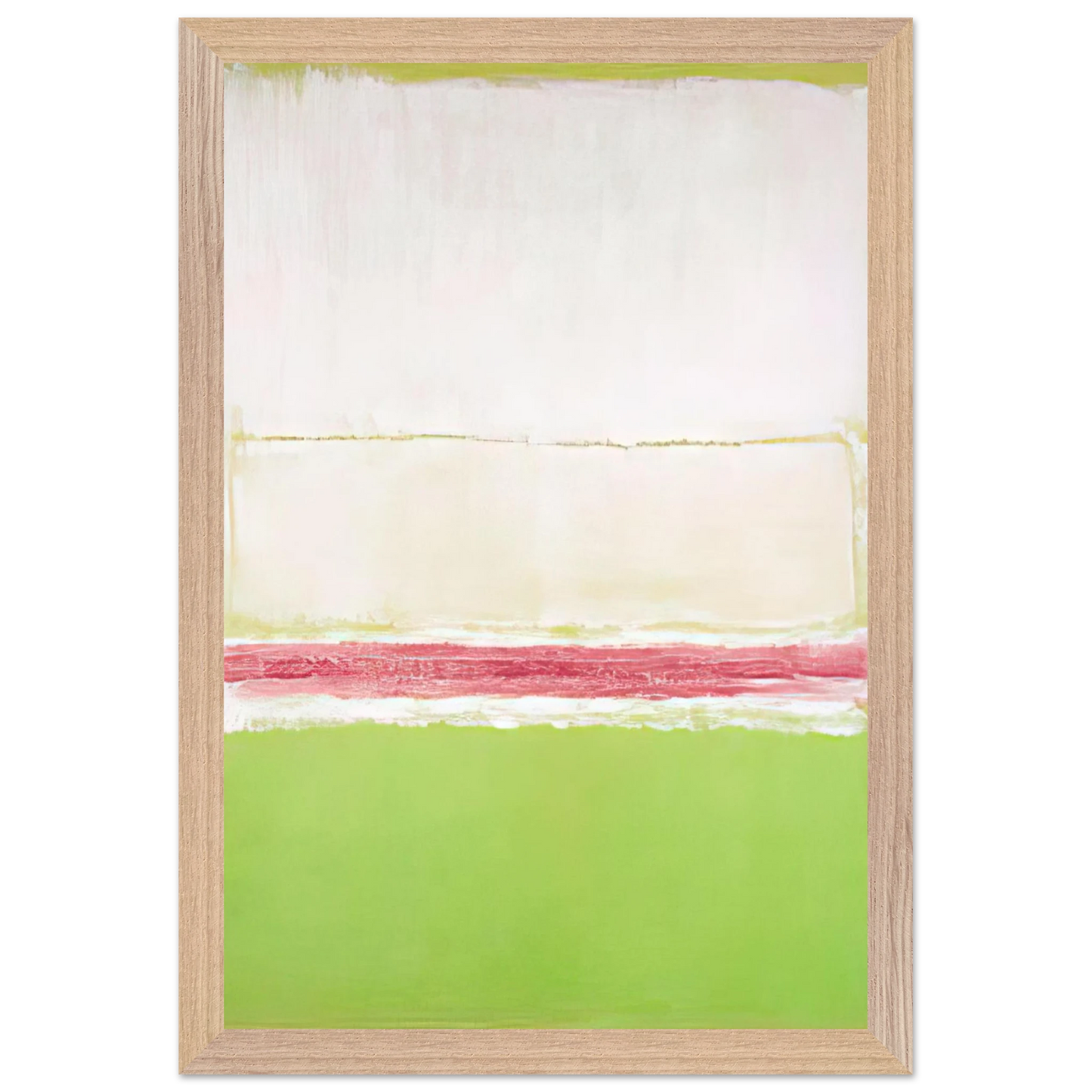 Mark Rothko - No. 2 No. 7 and No. 2 - 1951 Wall Art - 30x40 cm / 12x16 inches - Premium Wooden Framed Poster With Fine Art Paper - Black frame