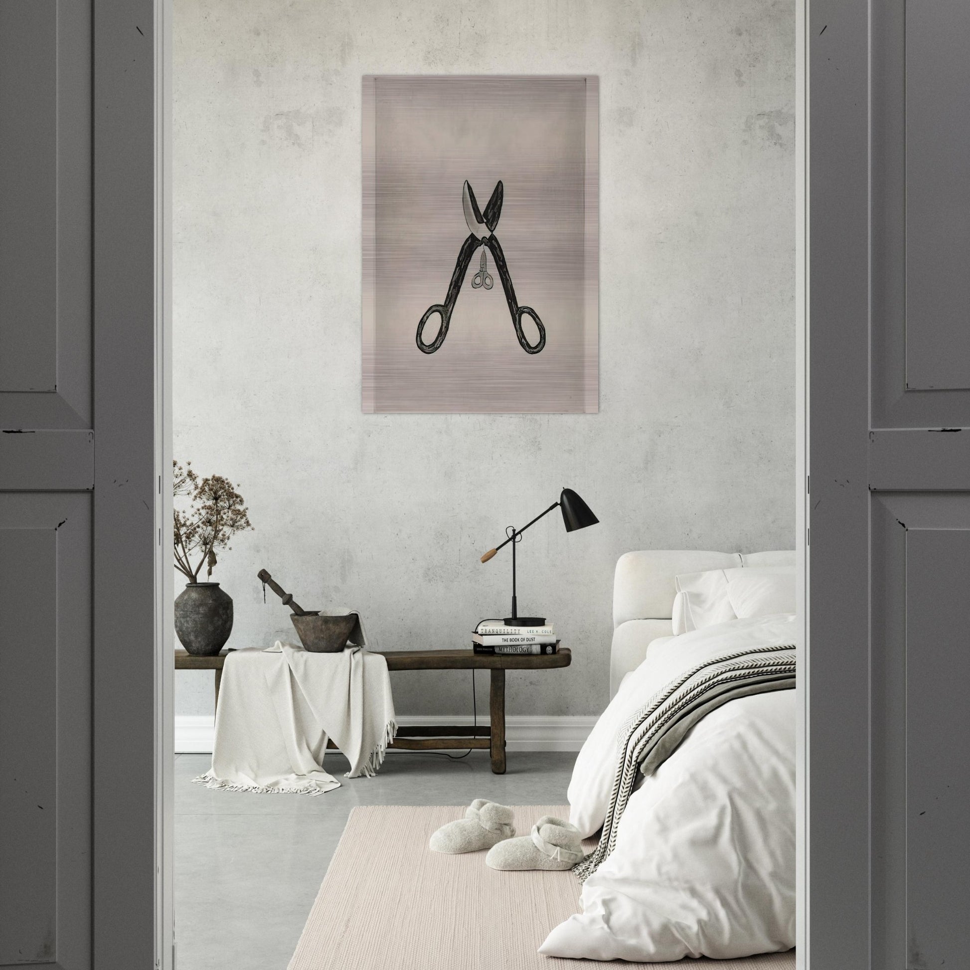 SCISSORS 1994 - Louise Bourgeois Brushed Aluminum Print - 70x100 cm / 28x40 inches | Louise Bourgeois Aluminum Print | Louise Bourgeois Prints