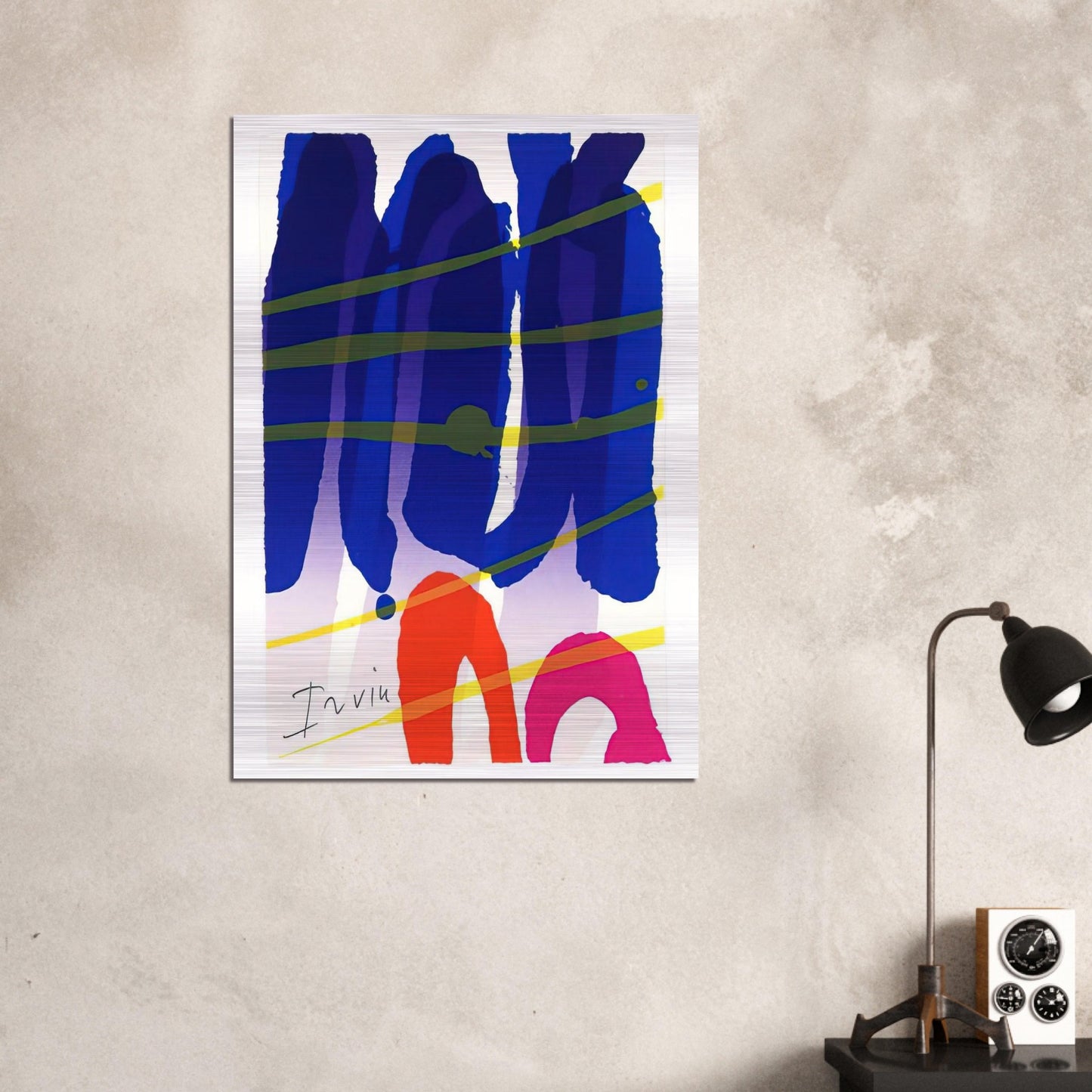 Alba - 1987 - Albert Irvin Brushed Aluminum Print - 70x100 cm / 28x40 inches | Albert Irvin Aluminum Print | Albert Irvin Prints