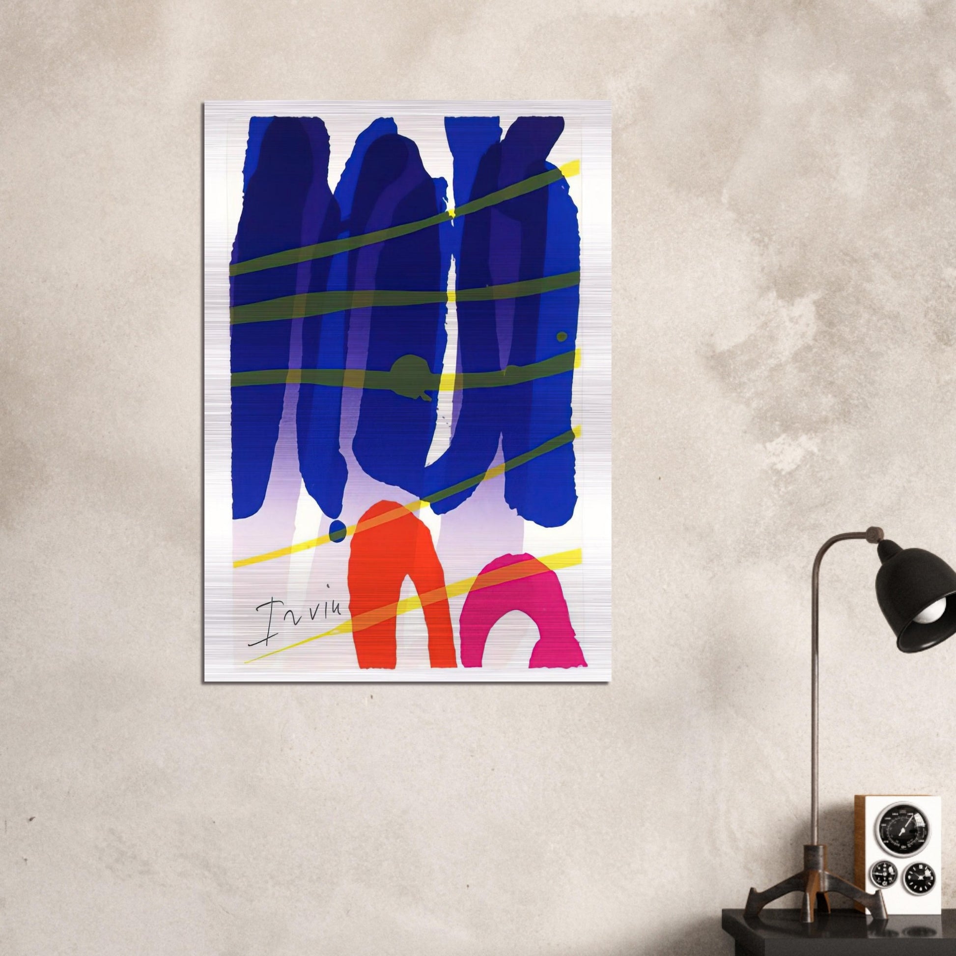 Alba - 1987 - Albert Irvin Brushed Aluminum Print - 70x100 cm / 28x40 inches | Albert Irvin Aluminum Print | Albert Irvin Prints