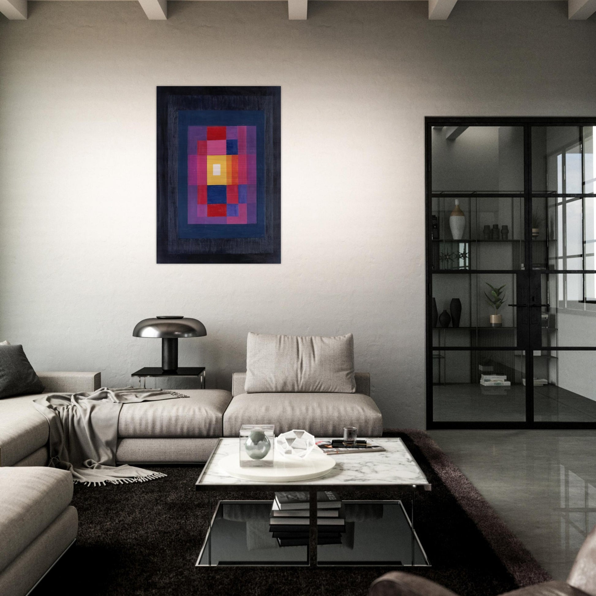 Education - 1966 - Johannes Itten Brushed Aluminum Print - 70x100 cm / 28x40 inches | Johannes Itten Aluminum Print | Johannes Itten Prints