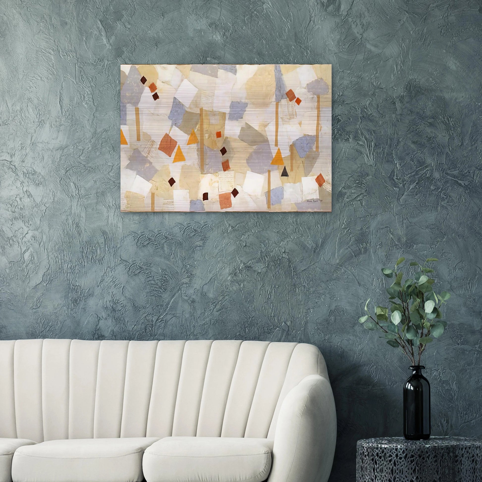 Number 547 - 1954 - Anne Ryan Brushed Aluminum Print - 70x100 cm / 28x40 inches | Anne Ryan Aluminum Print | Anne Ryan Prints