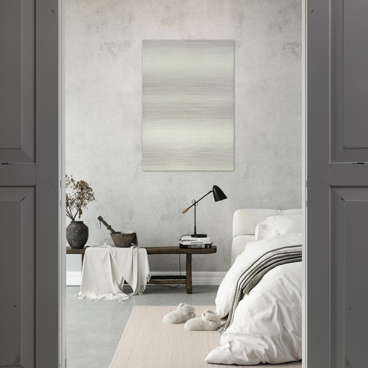 19651 - ∞, Detail 868149-893746 - 1971 - Roman Opalka Brushed Aluminum Print - 70x100 cm / 28x40 inches | Roman Opalka Aluminum Print | Roman Opalka Prints