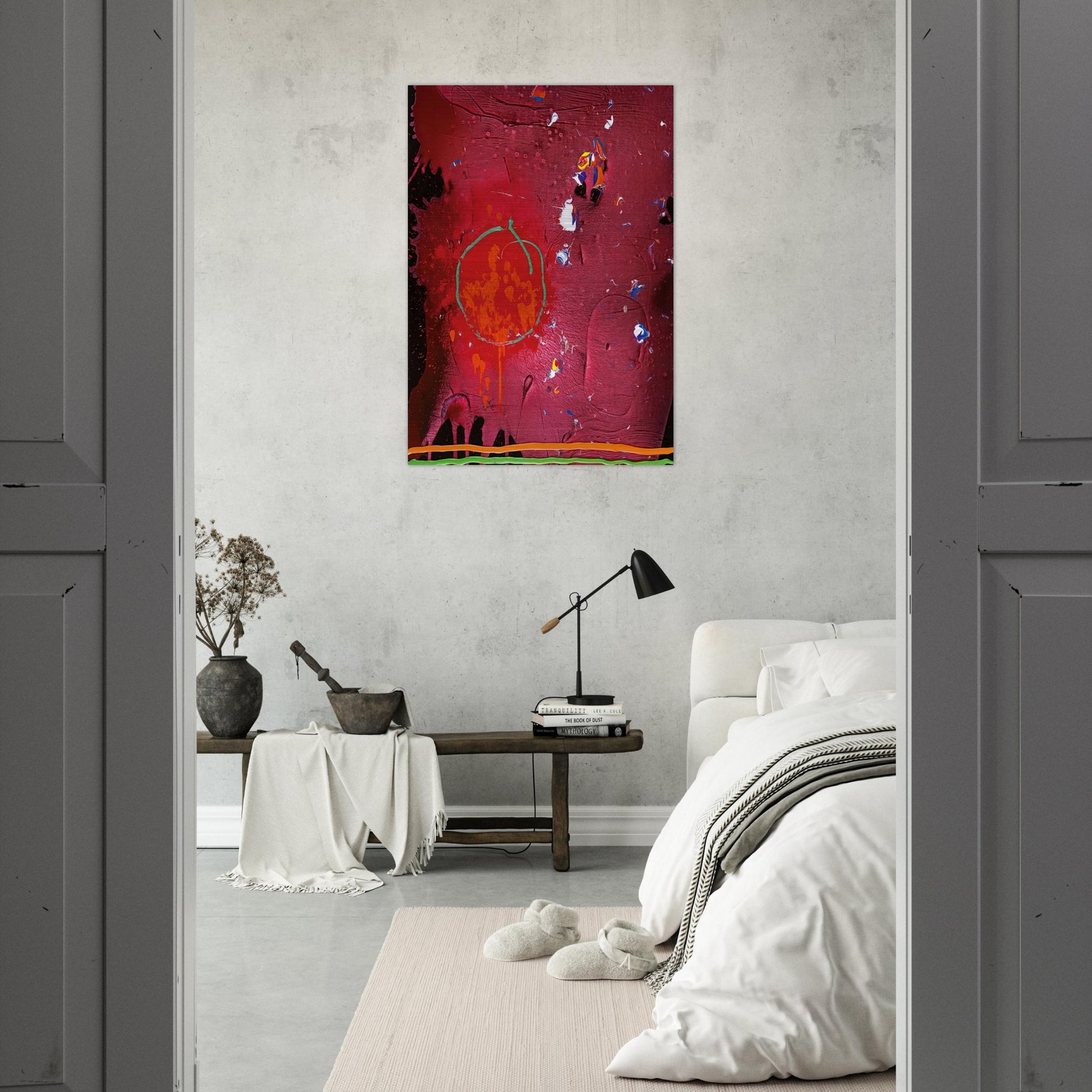 One Life - 5.11.07 - 2007 - John Hoyland Brushed Aluminum Print - 70x100 cm / 28x40 inches | John Hoyland Aluminum Print | John Hoyland Prints