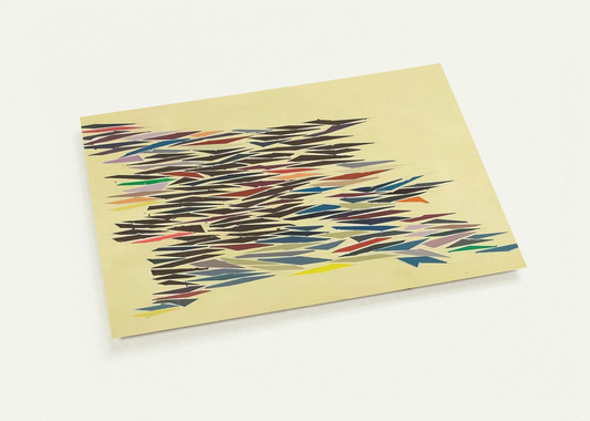 Colors with Yellow - Post-Painterly Abstraction By Robert Goodnough Pack of 10 Post Cards | Robert Goodnough Post Cards | A6 (10.5 x 14.8 cm) - 4.1 x 5.8 inches