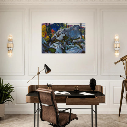 Autumn Batchewana - 1918 - Lawren Harris Brushed Aluminum Print - 70x100 cm / 28x40 inches | Lawren Harris Aluminum Print | Lawren Harris Prints