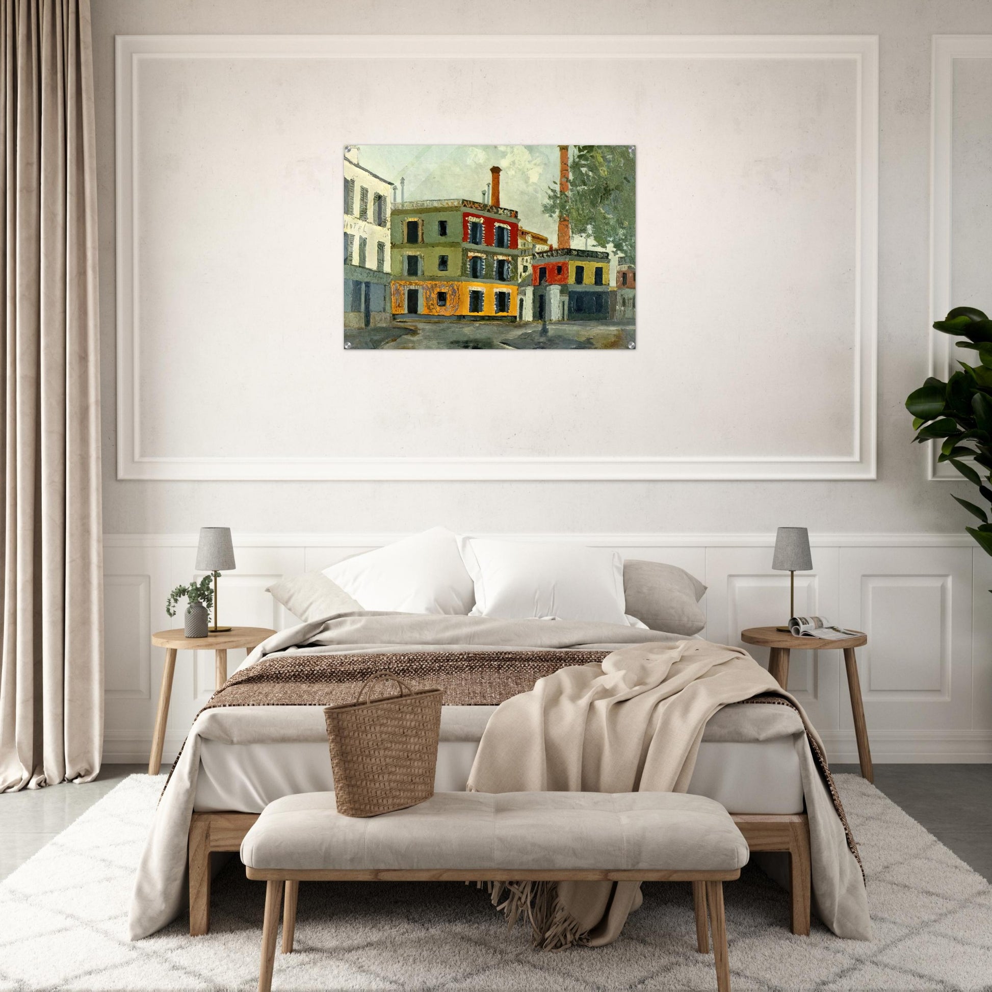 FACTORY - Maurice Utrillo Acrylic Print - 70x100 cm / 28x40″ inches | Maurice Utrillo Wall Art | Maurice Utrillo Prints