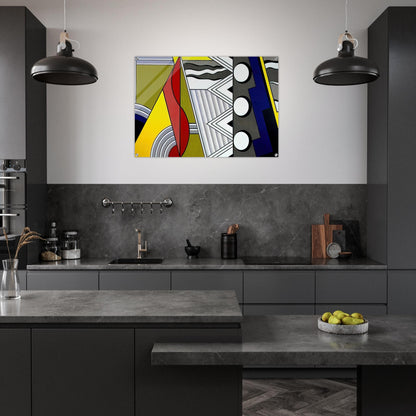 MODERN PAINTING WITH CLEF 1967 - Roy Lichtenstein Acrylic Print - 70x100 cm / 28x40″ inches