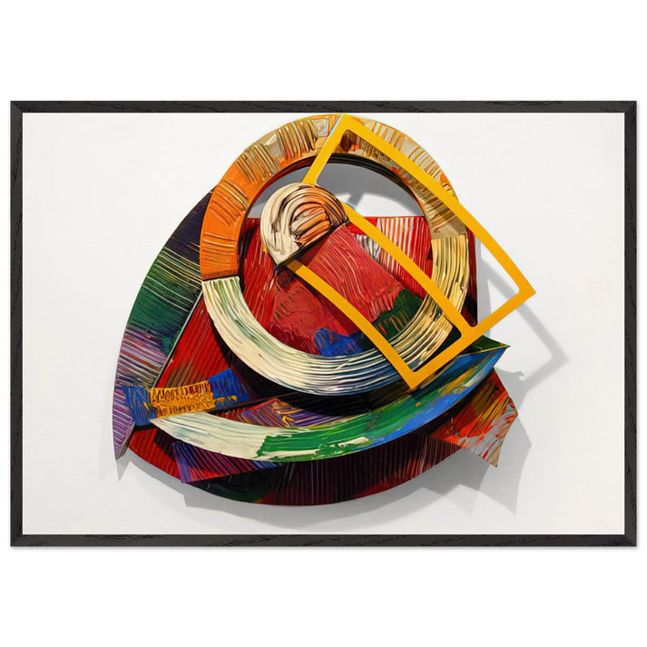 Chehaw - Sam Gilliam 70x100 cm / 28x40 inches Framed Art Print – Black Wooden Frame