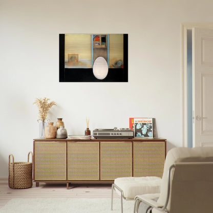 The House - Feminist Art - Miriam Schapiro Brushed Aluminum Print - 70x100 cm / 28x40 inches | Miriam Schapiro Aluminum Print | Miriam Schapiro Prints