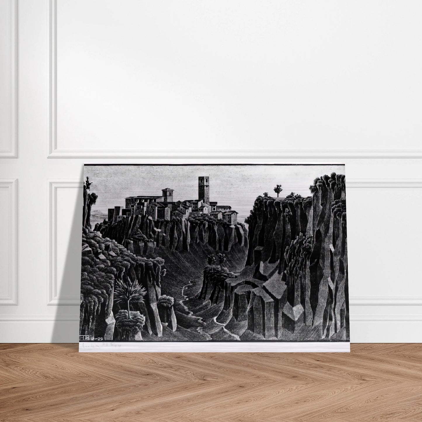 CIMINO BARBARANO - MC Escher Brushed Aluminum Print - 70x100 cm / 28x40 inches | MC Escher Aluminum Print | MC Escher Prints