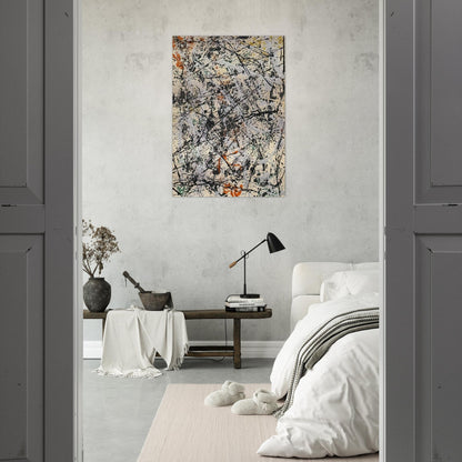 NUMBER 32 1947 - Jackson Pollock Brushed Aluminum Print - 70x100 cm / 28x40 inches | Jackson Pollock Aluminum Print | Jackson Pollock Prints