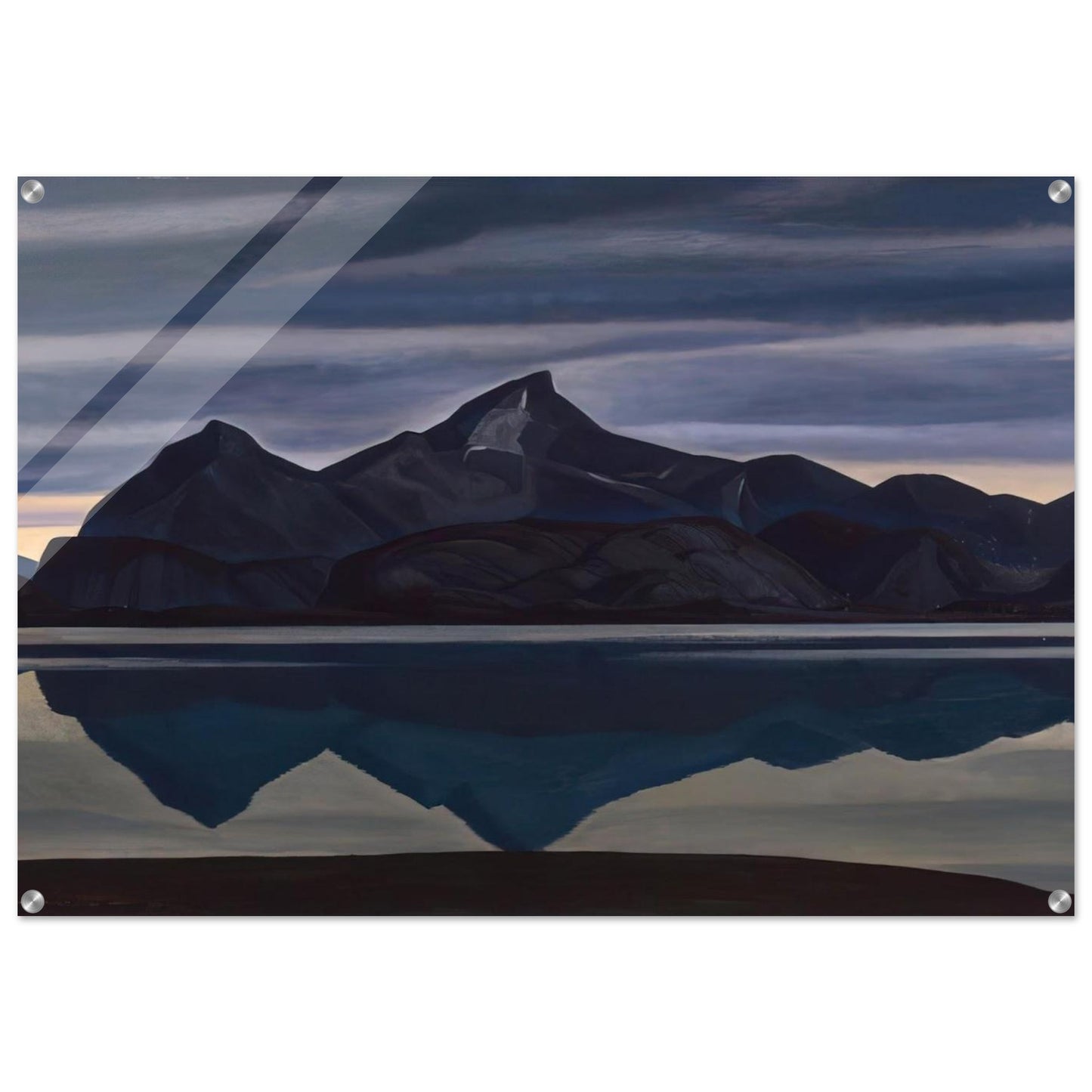 Mirrored Mountain, South Greenland - Rockwell Kent Acrylic Print - 70x100 cm / 28x40″ inches | Rockwell Kent Wall Art | Rockwell Kent Prints