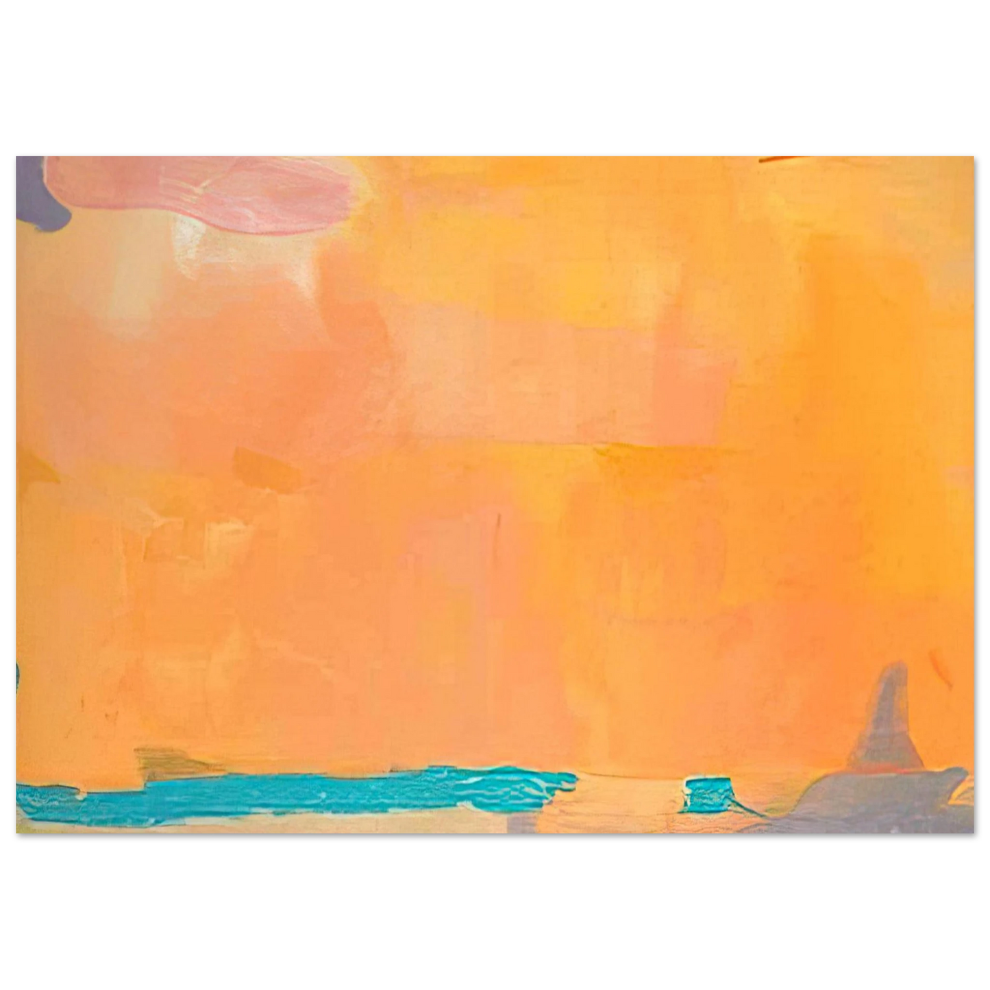 Helen Frankenthaler - Royal Fireworks - 1975 Wall art - 30x40 cm / 12x16 inches - Premium Wooden Framed Poster With Fine Art Paper-canvas - Black frame