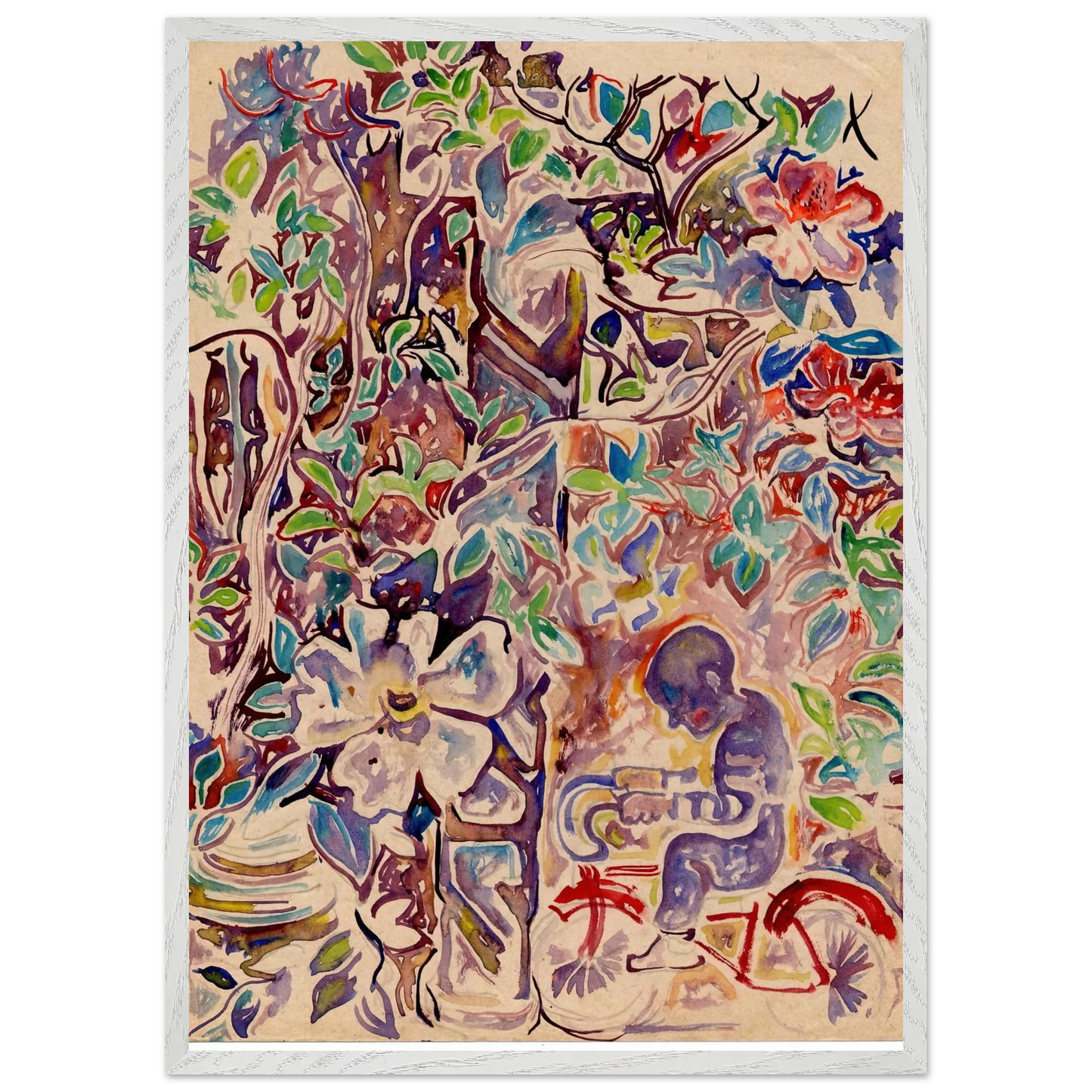 Walter Inglis Anderson - Walter Anderson Wall art - 30x40 cm / 12x16 inches - Premium Wooden Framed Poster With Fine Art Paper-canvas - Wood frame