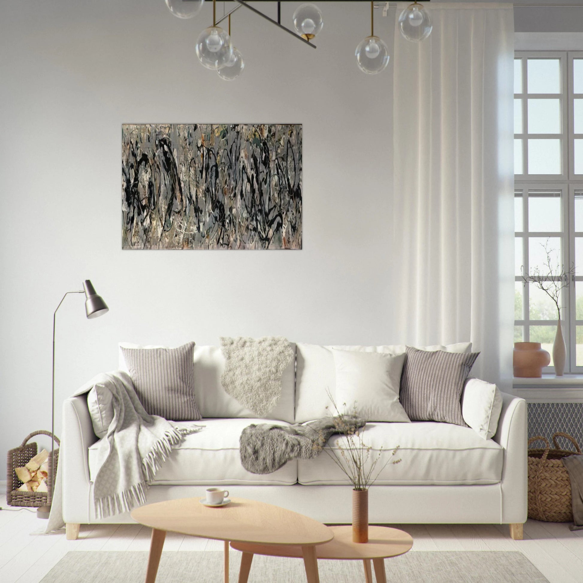 NUMBER 10 1949 - Jackson Pollock Brushed Aluminum Print - 70x100 cm / 28x40 inches | Jackson Pollock Aluminum Print | Jackson Pollock Prints