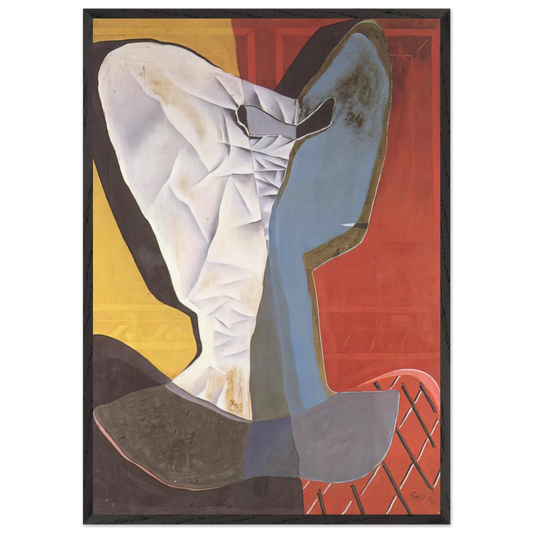 HARLEQUIN 1927 - Salvador Dali 70x100 cm / 28x40 inches Framed Art Print – Black Wooden Frame