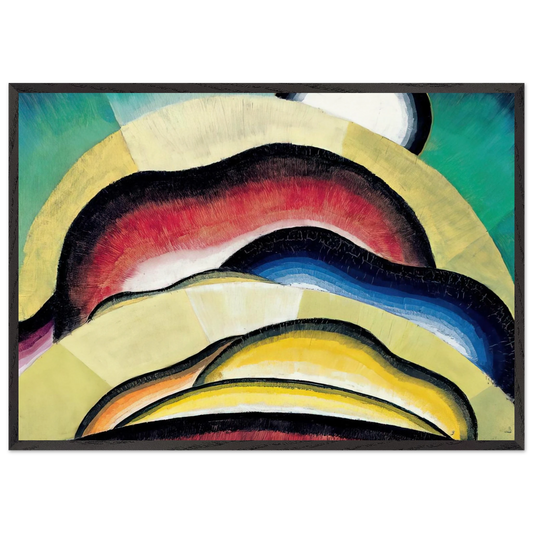 Sunrise - 1924 - Arthur Dove 70x100 cm / 28x40 inches Framed Art Print – Black Wooden Frame