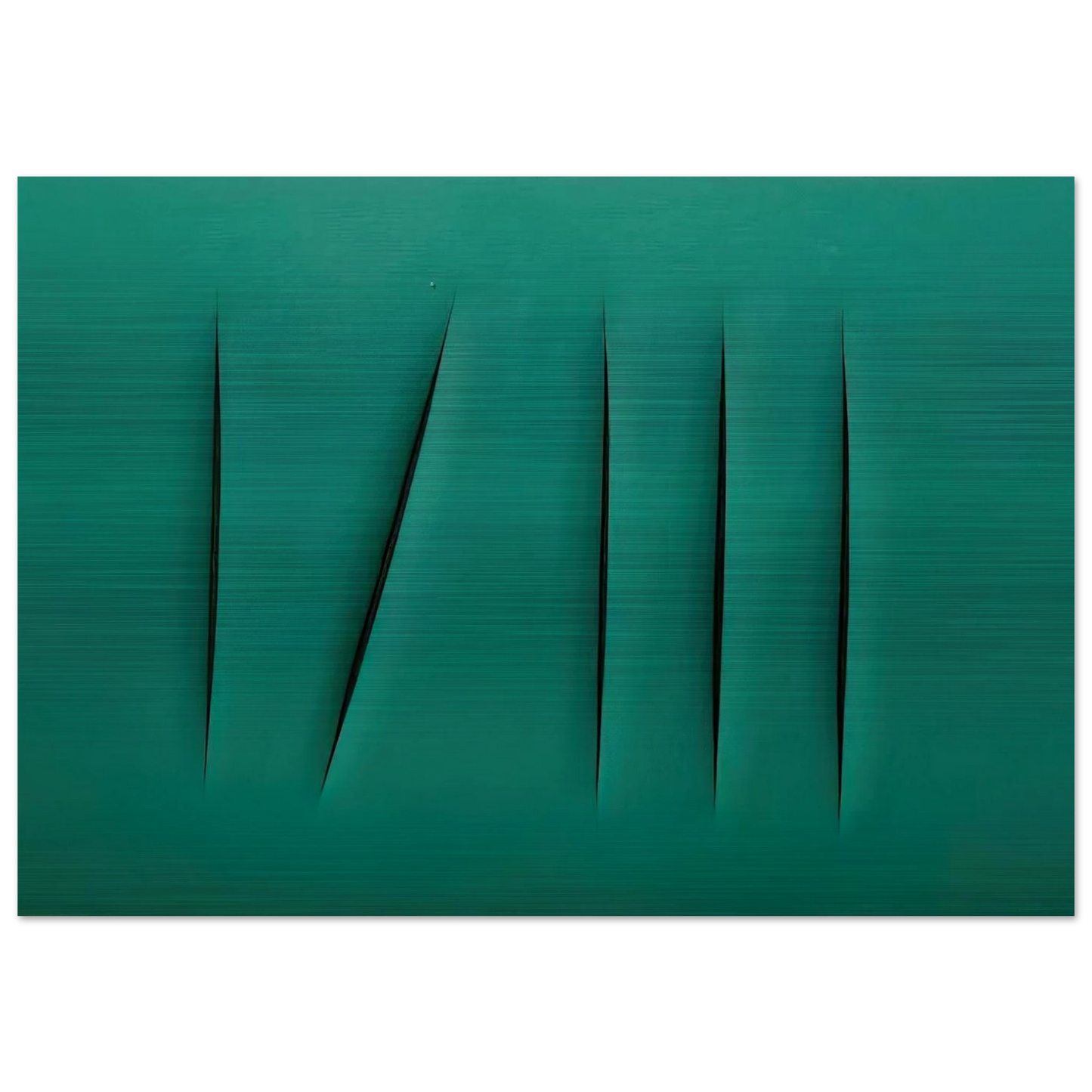 Concept Spatial - Lucio Fontana Brushed Aluminum Print - 70x100 cm / 28x40 inches | Lucio Fontana Aluminum Print | Lucio Fontana Prints