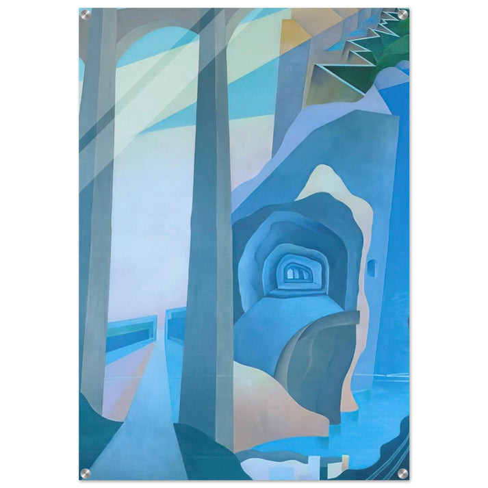 Synthesis of Overland Communications - 1933 - 1934 Palermo, Sicily, Italy - Benedetta Cappa Acrylic Print - 70x100 cm / 28x40″ inches | Benedetta Cappa Wall Art | Benedetta Cappa Prints