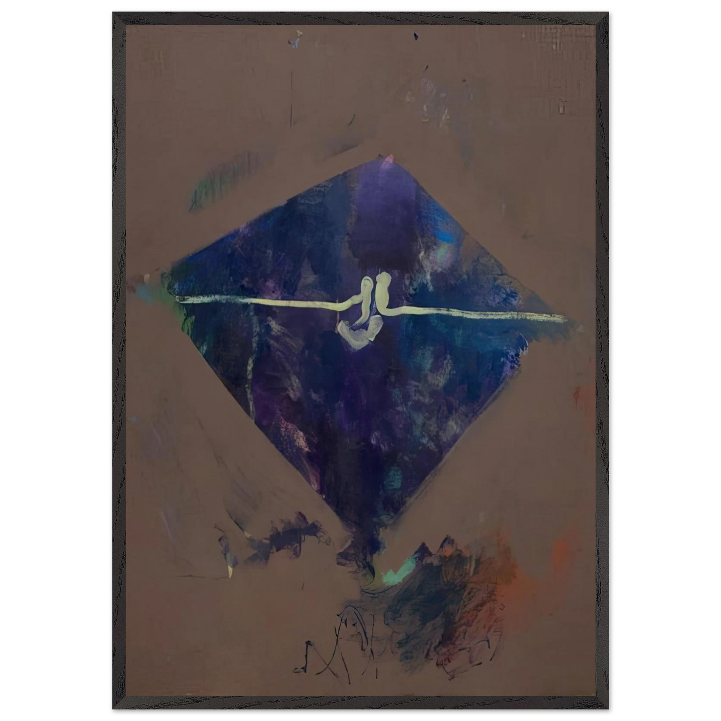 Untitled Sunset Series 33  - 1965 - John Altoon 70x100 cm / 28x40 inches Framed Art Print – Black Wooden Frame