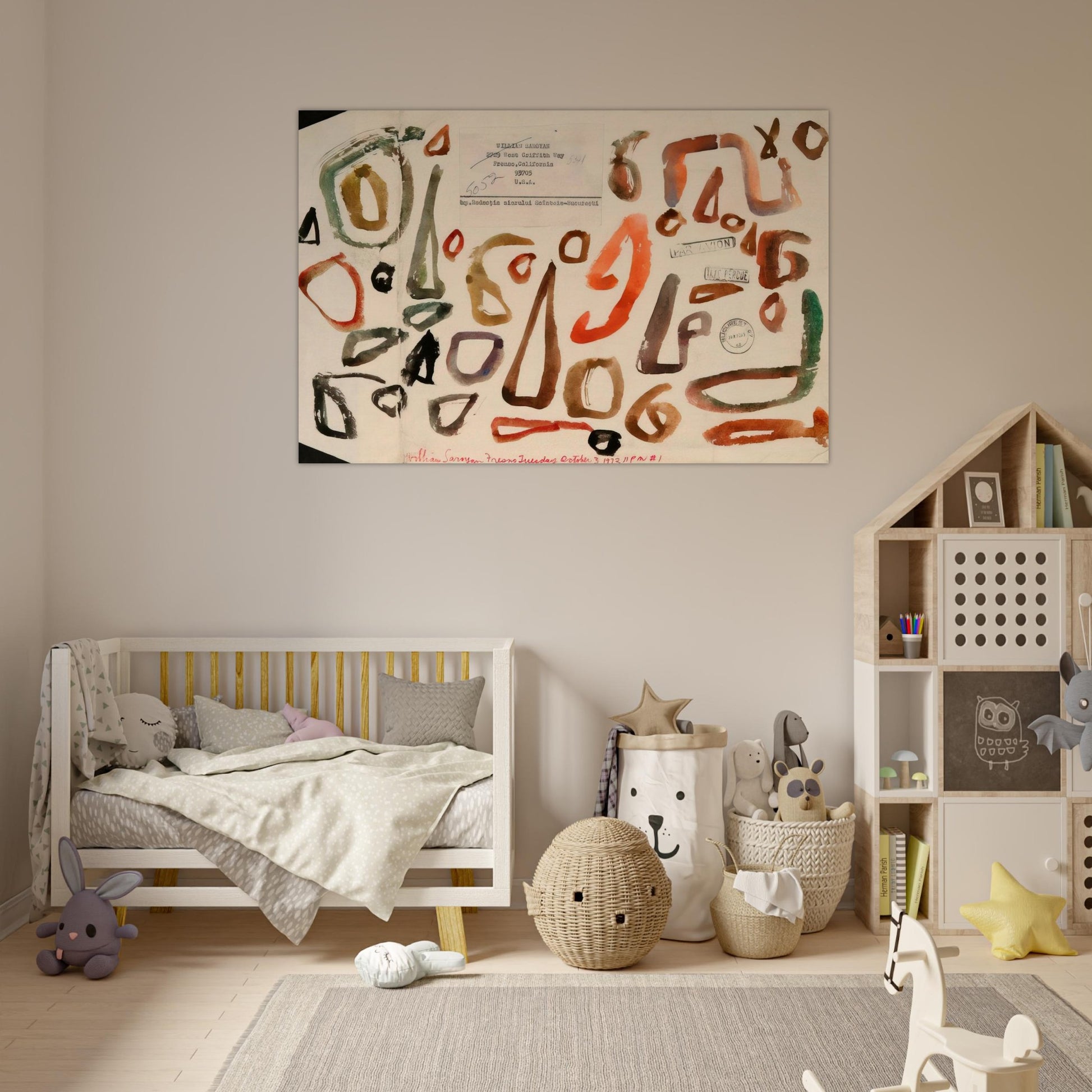 # 1 October 3 1972 - 1972 - William Saroyan Art Prints - 100x150 cm / 40x60″ inches | William Saroyan Poster | William Saroyan Prints