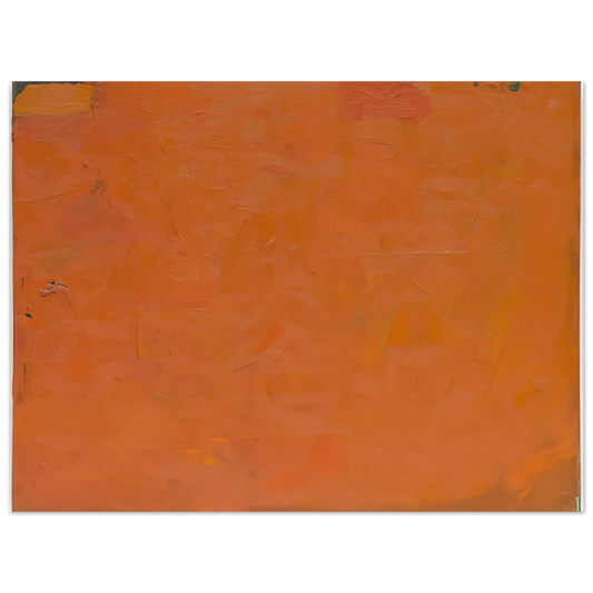 Robert Ryman - Untitled Orange Painting - 1955  75x100 cm / 30x40inches Fine Art Poster