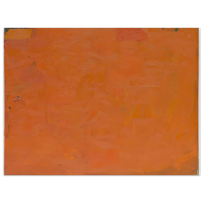 Robert Ryman - Untitled Orange Painting - 1955  75x100 cm / 30x40inches Fine Art Poster