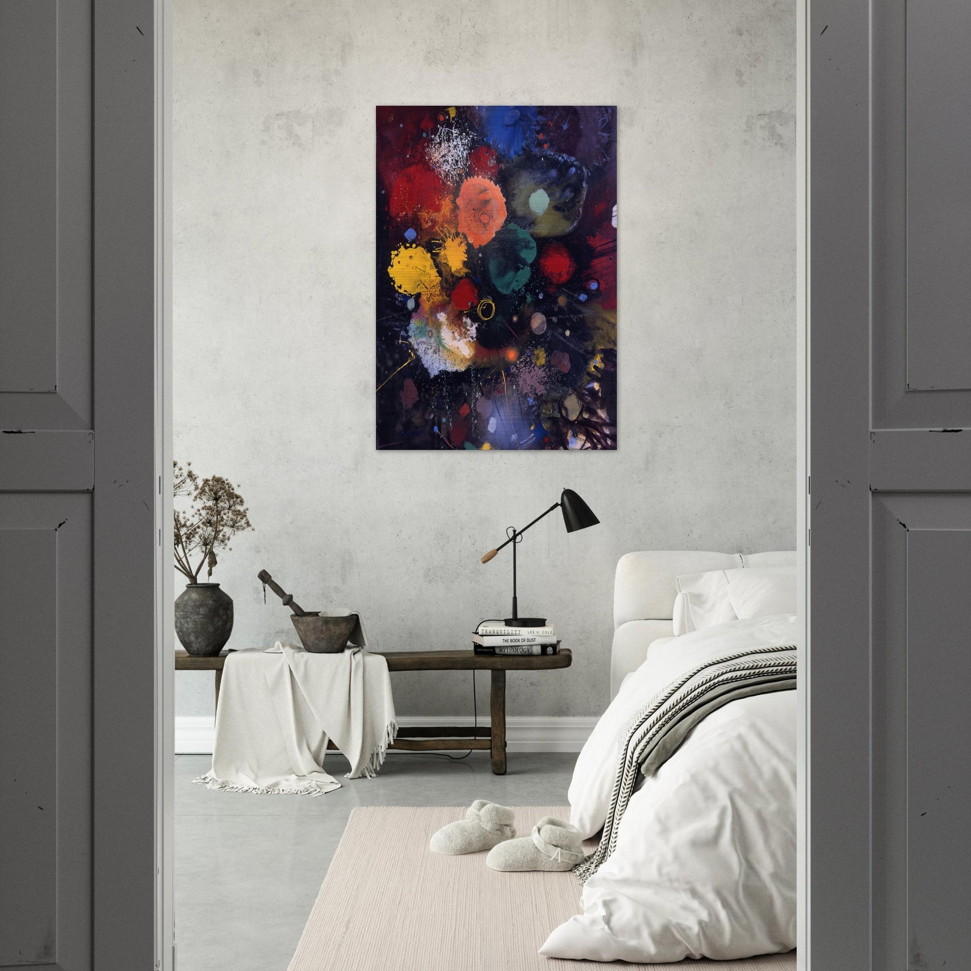 Flowers No. 5 - 1975 - Gebre Kristos Desta Brushed Aluminum Print - 70x100 cm / 28x40 inches | Gebre Kristos Desta Aluminum Print | Gebre Kristos Desta Prints