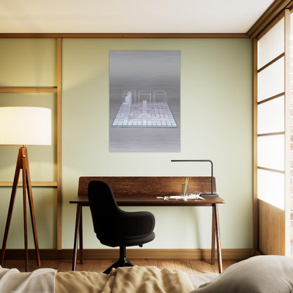 Serial Project Set B - Sol LeWitt Brushed Aluminum Print - 70x100 cm / 28x40 inches | Sol LeWitt Aluminum Print | Sol LeWitt Prints